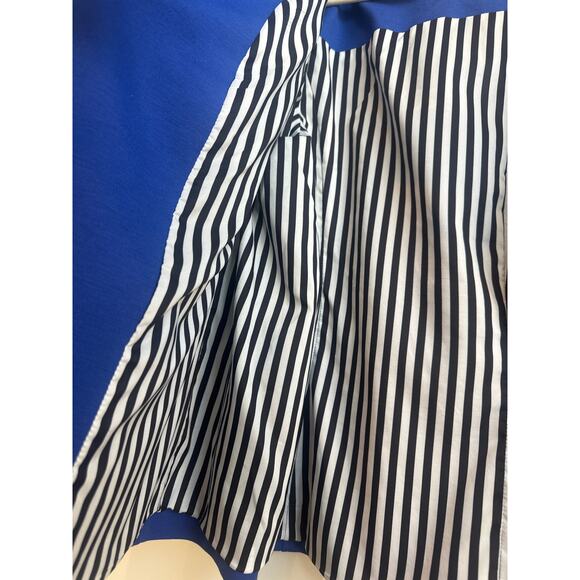 Chico’s Size 3 (16) Vibrant Blue Open Front Dress Jacket with Zipper Pockets - Picture 7 of 8